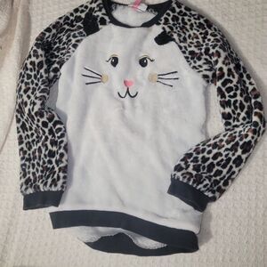 Penelope Mack Cat Sweater Girls Size 10 Furry Blanket Texture Pop Out Cat Ears